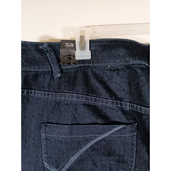 NWT Lane Bryant Dark Wash Slim Straight Average Womens Jeans Plus Size 24 - Picture 7 of 9